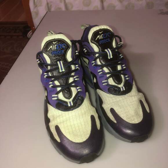 Nike Air Max 270 React Men\'s US 10.5  (CT1617 001) Black/cool Grey-court Purple main image 11